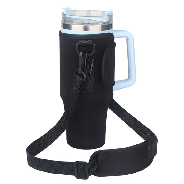 40 Oz. Adjustable Shoulder Strap Tumbler Sleeve Carrier Bag