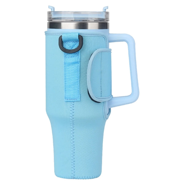 40 Oz. Adjustable Tumbler Sleeve Carrier Bag with Strap