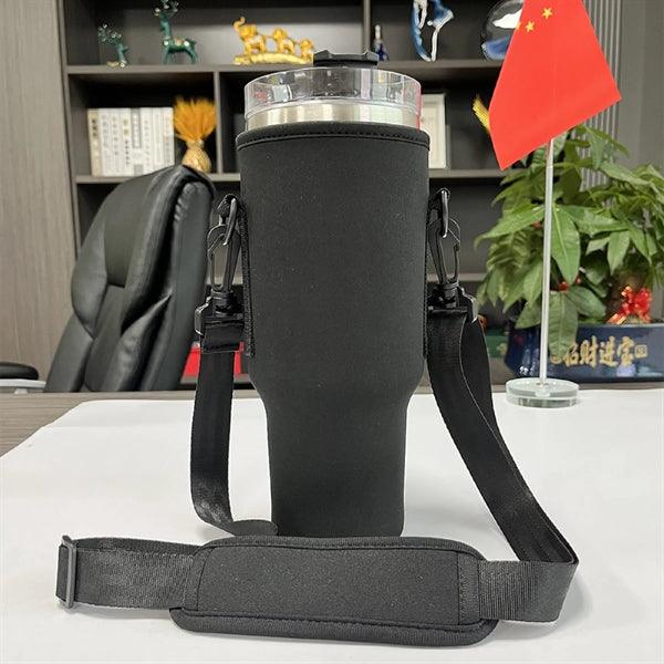 40 Oz. Adjustable Tumbler Sleeve Carrier Bag with Strap