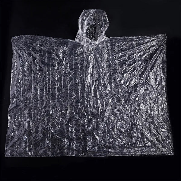 Rain Poncho Portable Disposable Emergency Raincoats
