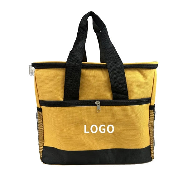Polyester Portable Insulated Cooler Bag