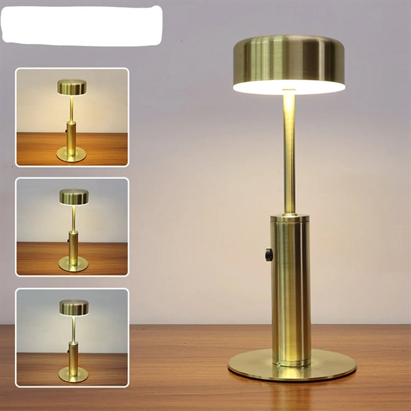 Metal Table Lamp Eye-Caring Rechargeable