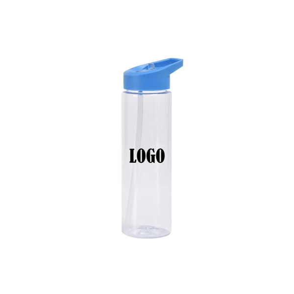 Durable Clear Impact Water Bottle with Flip Straw - 24 oz.