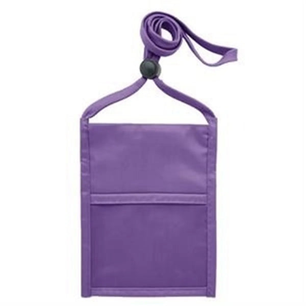 Neck Wallet with Flap Top