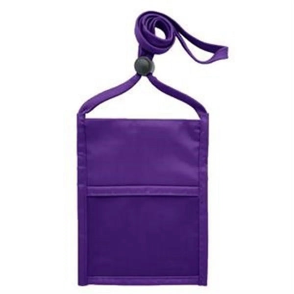 Neck Wallet with Flap Top