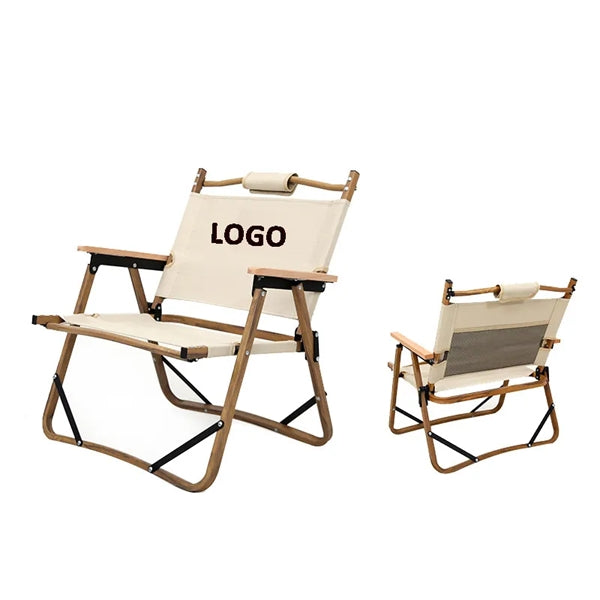 Wood Grain Camping Folding Chair