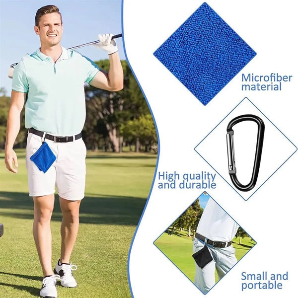 Golf Ball Cleaner Towel with Clip
