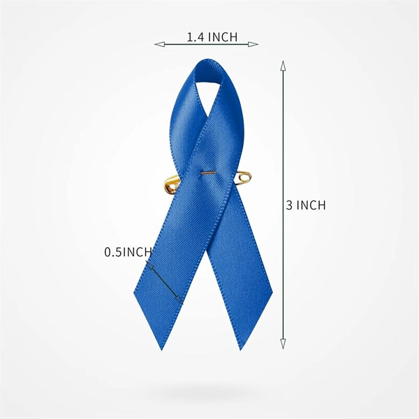 Versatile Satin Awareness Ribbon Pins for Various Causes