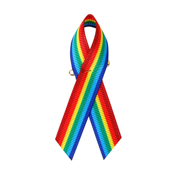Versatile Satin Awareness Ribbon Pins for Various Causes