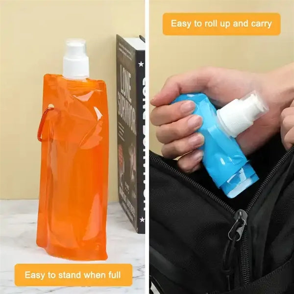 Collapsible Portable Water Bag Pouch Bottle