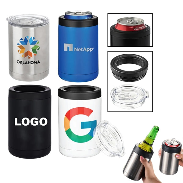 2 in 1 Vacuum Insulated Can Holder and Tumbler