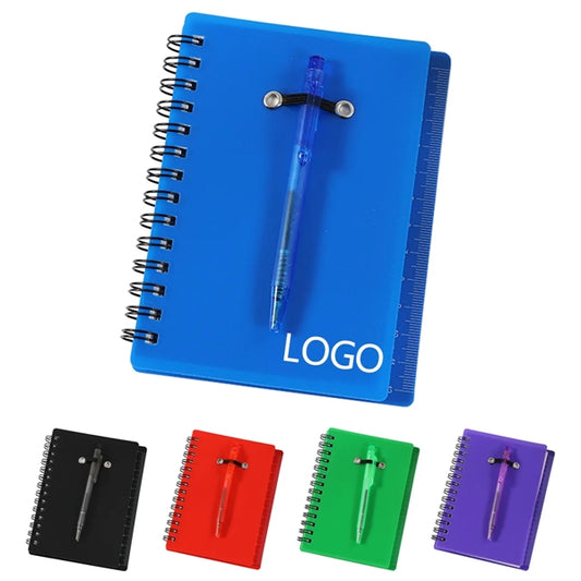 Portable Spiral Notebook With Pen