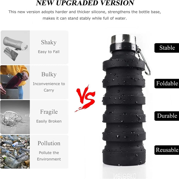 Silicone Foldable Water Bottle