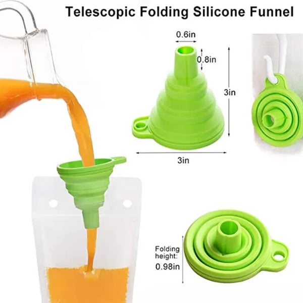 Hand-held closable Zipper Drinking Pouches With Straw
