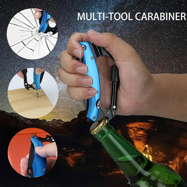 Multitool Carabiner Pocket Folding Knife