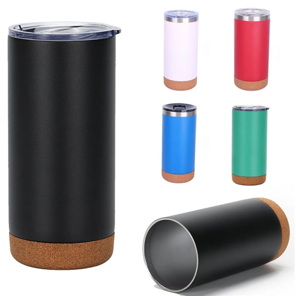 16 OZ. Travel Insulated Coffee Tumblers with Cork Bottom