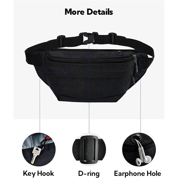 Waist Bag Fanny Pack for Running Walking Traveling