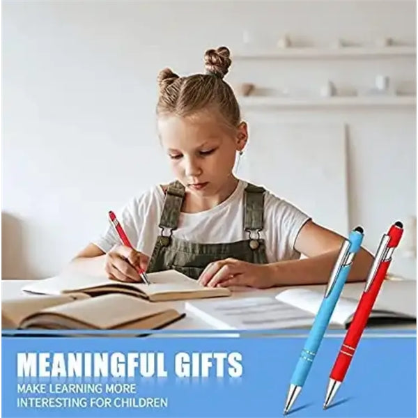 Rubberized Soft Stylus Metal Ballpoint Pen