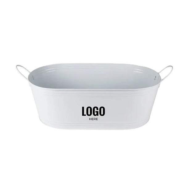 Large Metal Ice and Drink Bucket Beverage Tub