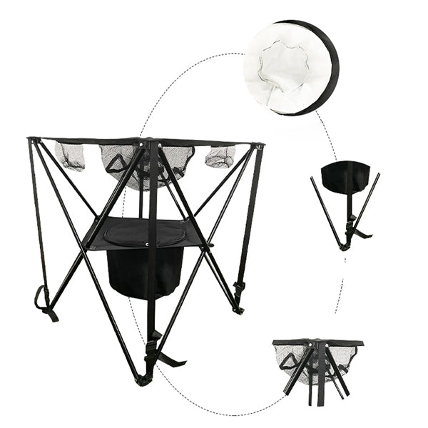 Folding Barbecue Ice Bucket Table