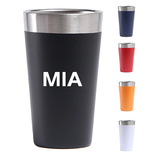 16oz double stainless steel insulated car cup water bottle