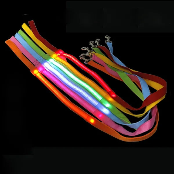 Rechargeable LED Dog Leash Reflective Strips