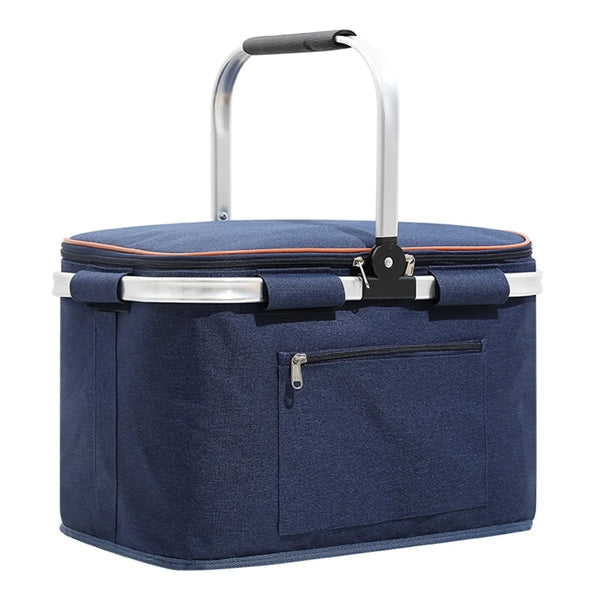 Collapsible Foldable Insulated Picnic Shopping Tote Basket