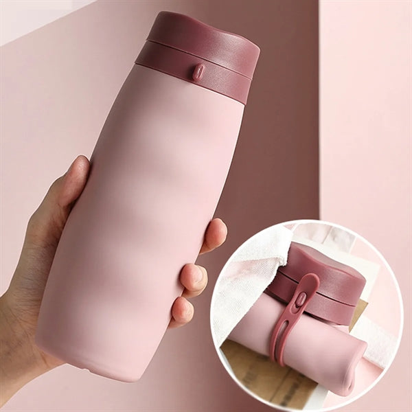 20Oz Silicone Collapsible Cup Folding Bottle Travel Mug