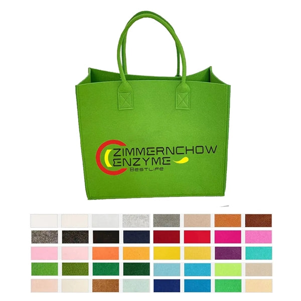Felt material large tote bags
