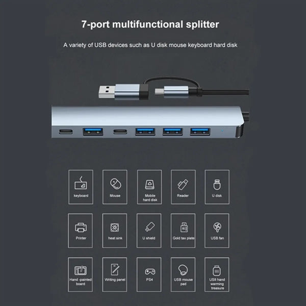 7 in 1 Laptop Docking Station