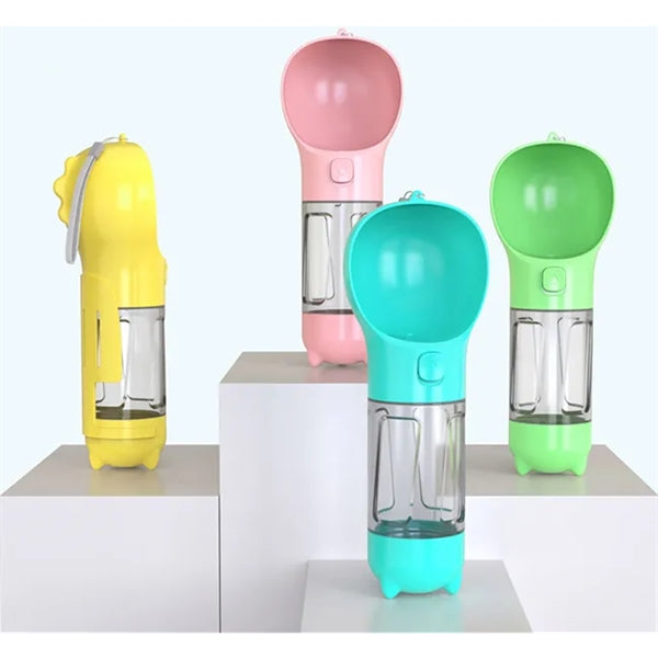 Portable Multifunctional Pet Dog Water Bottle Dispenser