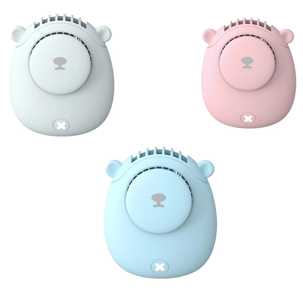 Cute Silent Neck-Hanging Fan for Children and Friend Gift
