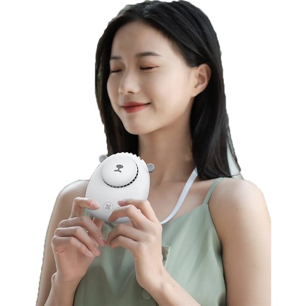 Cute Silent Neck-Hanging Fan for Children and Friend Gift