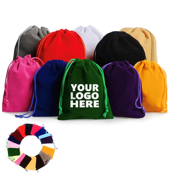6" x 8" Big Drawstring Velvet Bag
