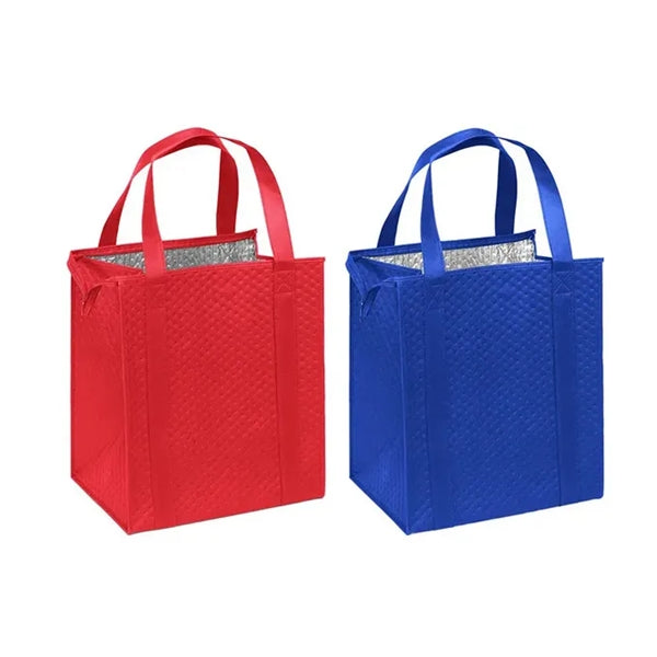 Non-Woven Grocery Cooler Tote Bag with Zipper