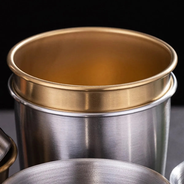 Single Layer Stainless Steel Camping Cup Travel Beer Mug