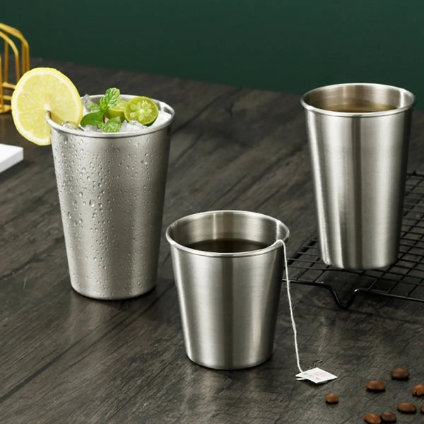 Single Layer Stainless Steel Camping Cup Travel Beer Mug