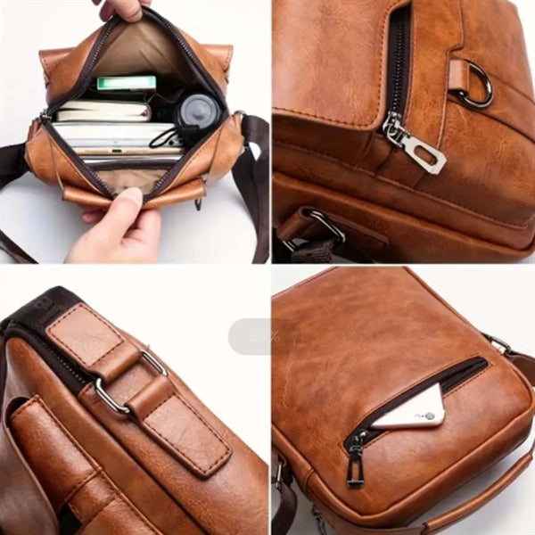 Large Capacity PU Leather Handbag Crossbody Bag Briefcases