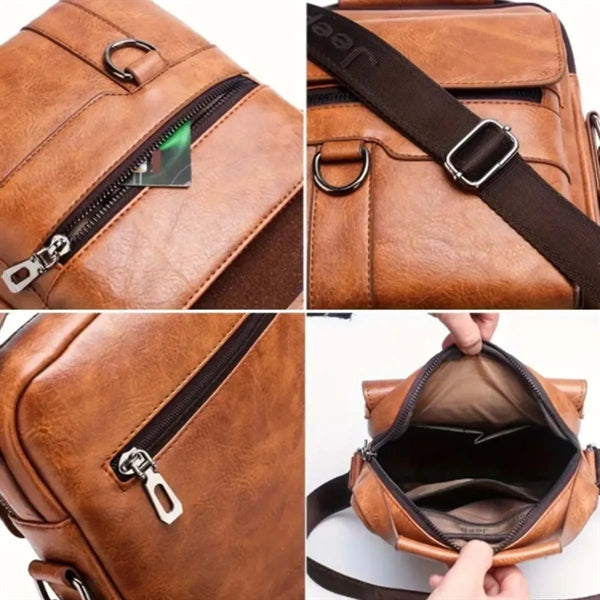 Large Capacity PU Leather Handbag Crossbody Bag Briefcases