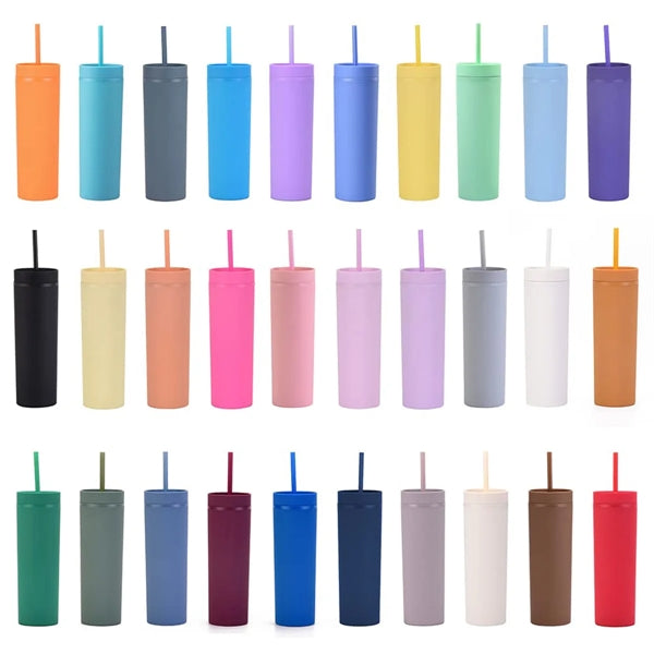 16Oz Tumbler With Lid And Straw