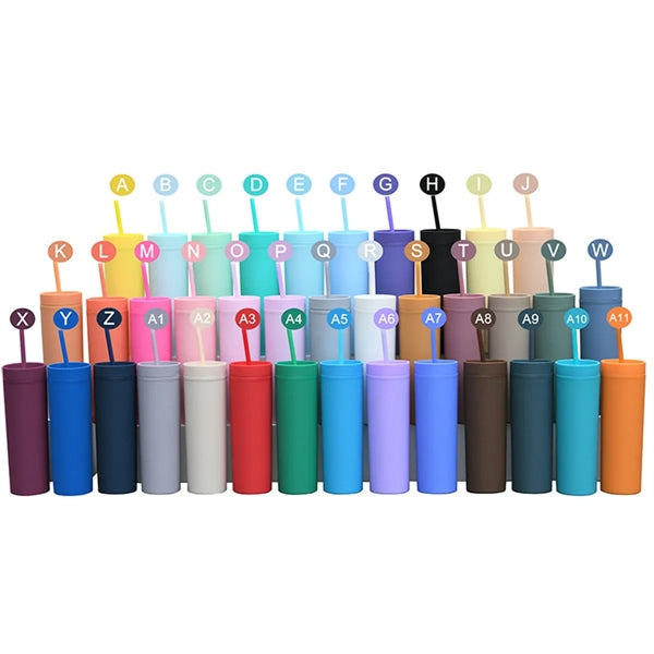 16Oz Tumbler With Lid And Straw