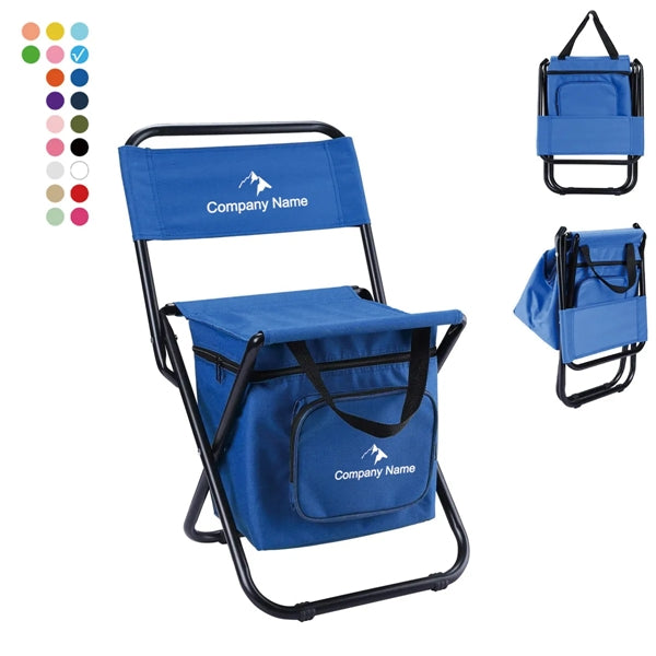 Foldable Camping Chair With Cooler Bag