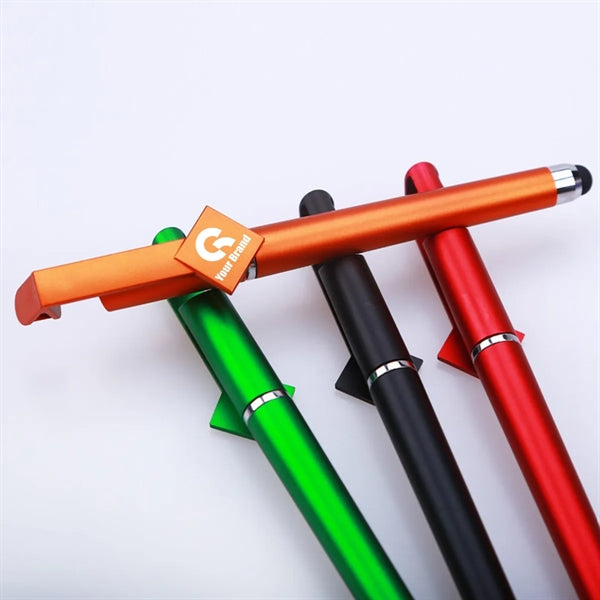 3-In-1 Mobile Phone Holder Device Touch Stylus Stationery