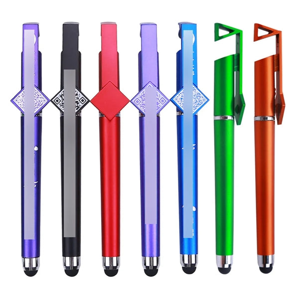 3-In-1 Mobile Phone Holder Device Touch Stylus Stationery