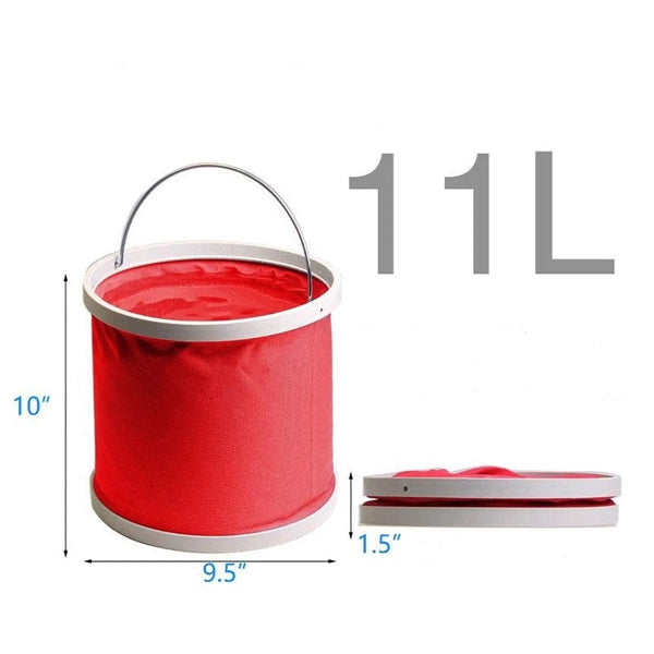 11L Large Portable Folding Water Bucket with Handle