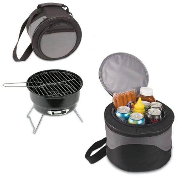Folding Round Grill for Outdoor Cooking Barbecue