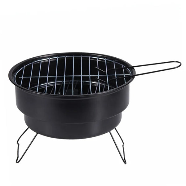 Folding Round Grill for Outdoor Cooking Barbecue