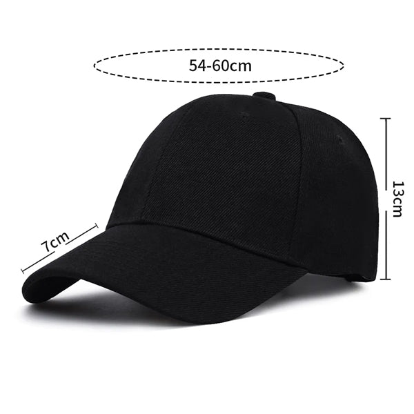Cotton Baseball Cap with Free 3D Embroidery