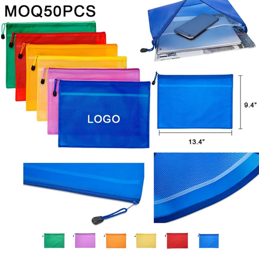 13.4 " x 9.4 " Zipper Pouch Document Bag