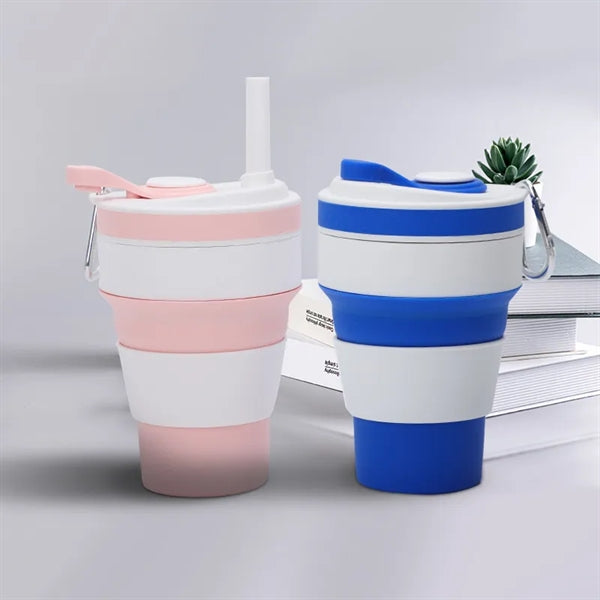 Outdoor travel silicone folding cup